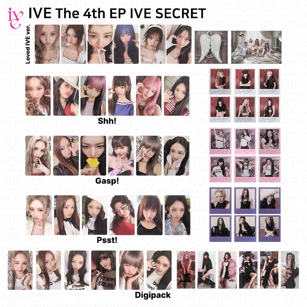 IVE 4th EP Album IVE SECRET Loved IVE / Photobook ver. Official Photocard
