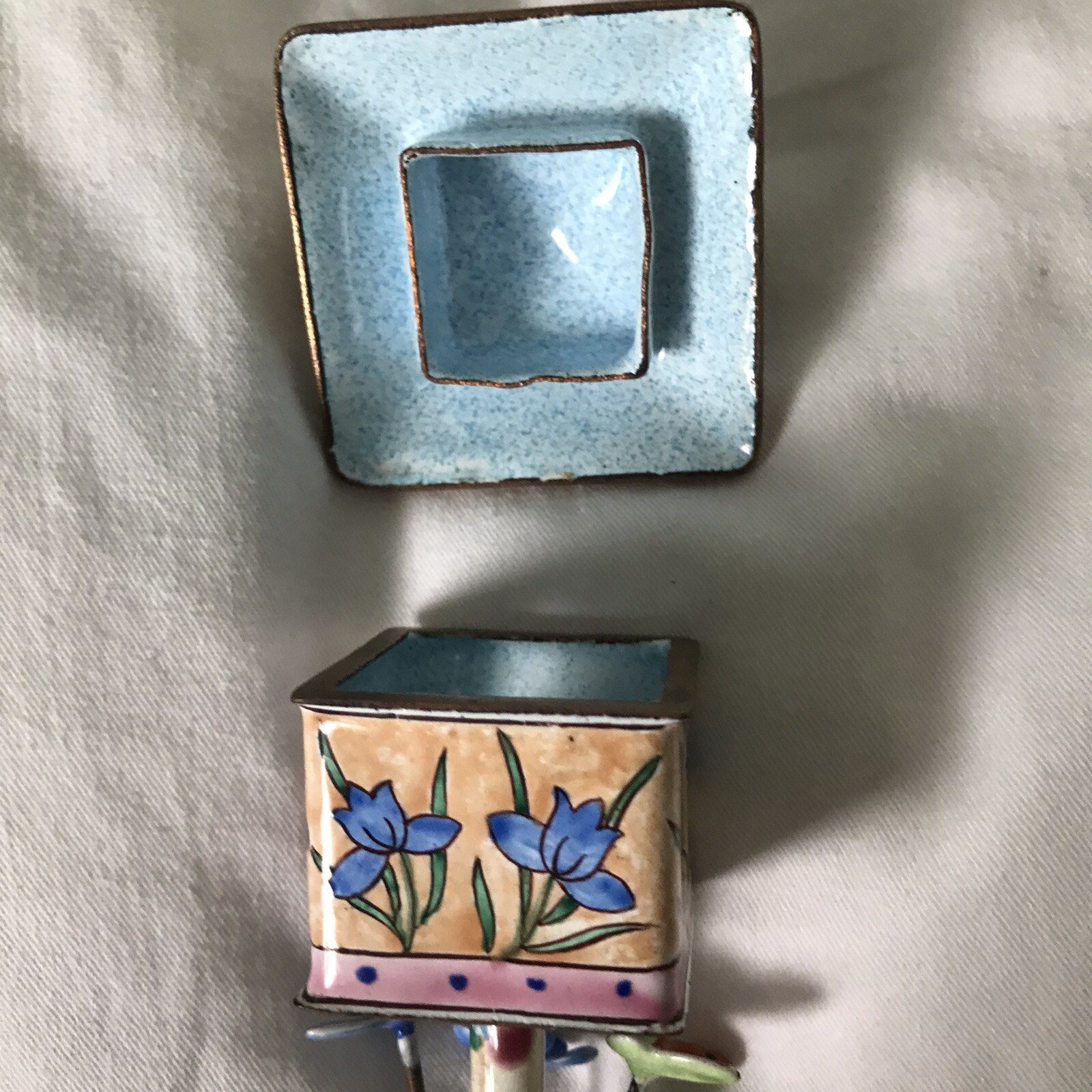 KEVIN CHEN Porcelain Bird Trinket Box