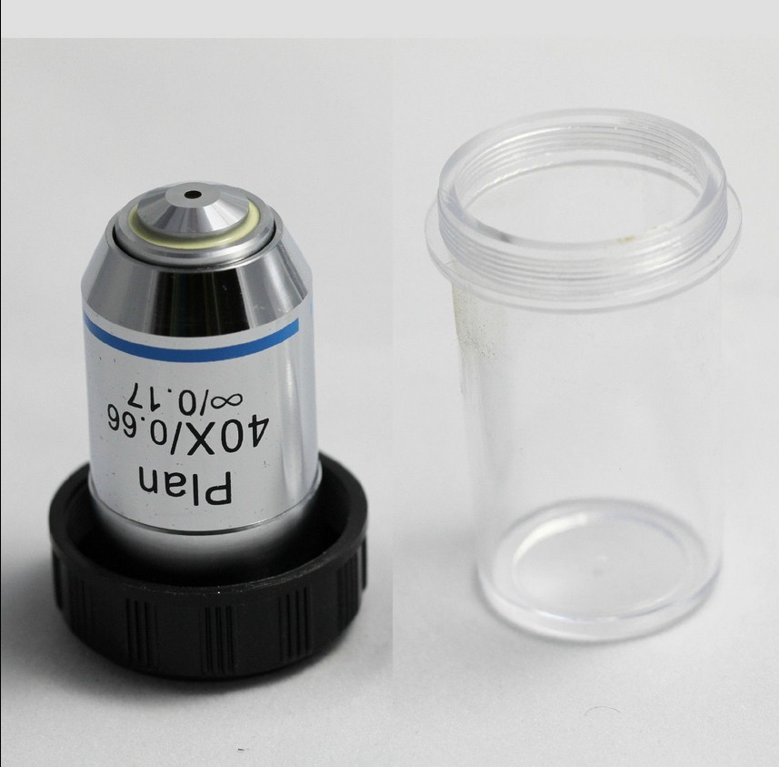 Microscope Objective Lens 40X /0.66 Spring Infinity PLAN Achromatic FotoHigh