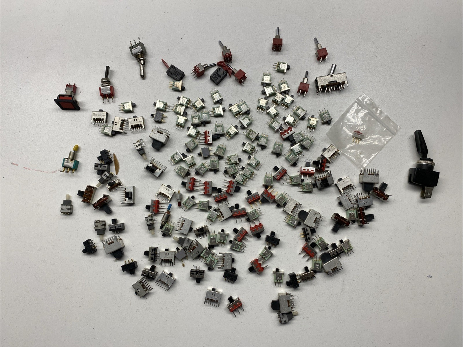 Mini Slide Switches+ Rocker Switches over 160 Switches, See Pictures…….B82-3