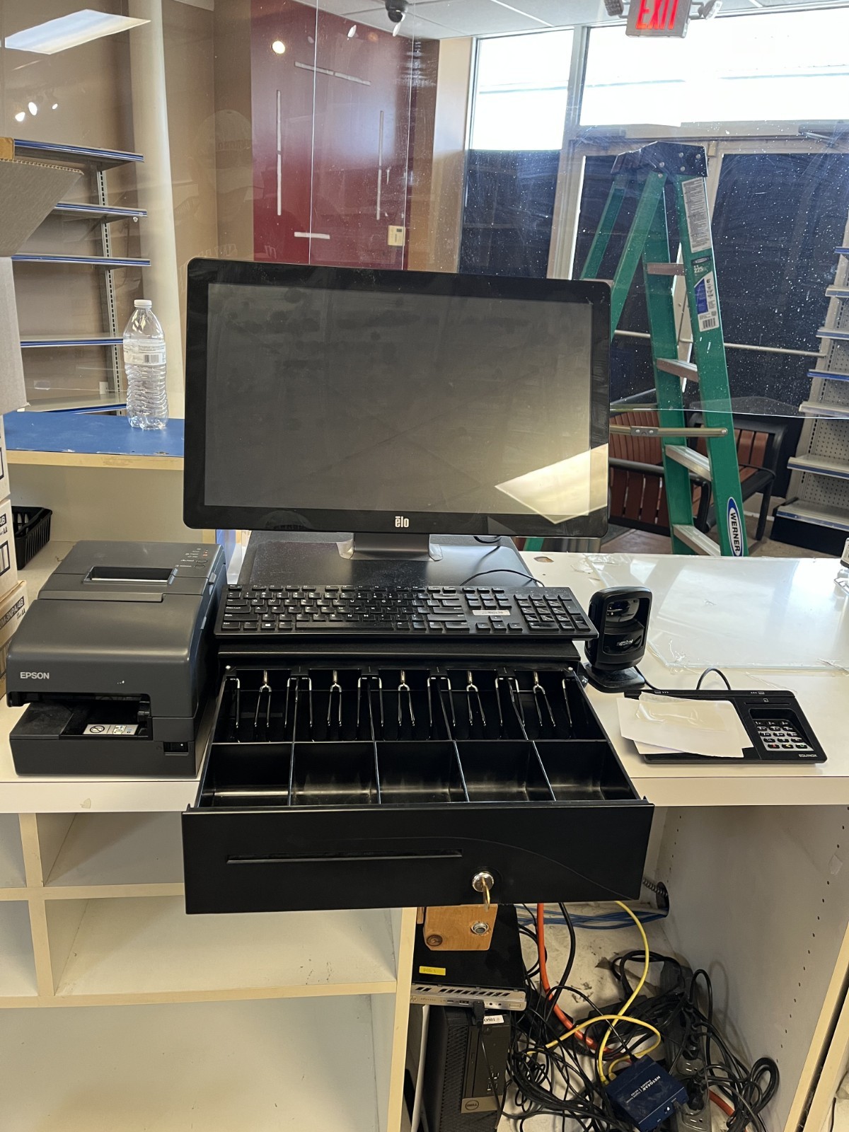 Elo and Epson POS System with Cash Drawer