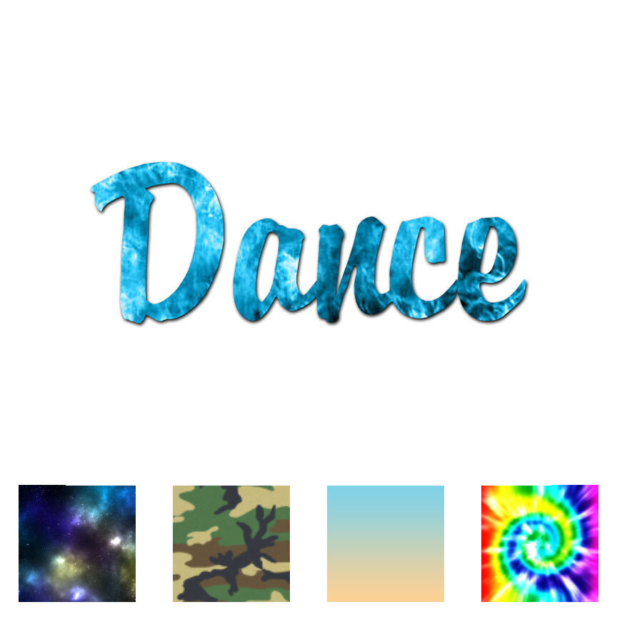 Dance - Vinyl Decal Sticker - Multiple Patterns & Sizes - ebn1614