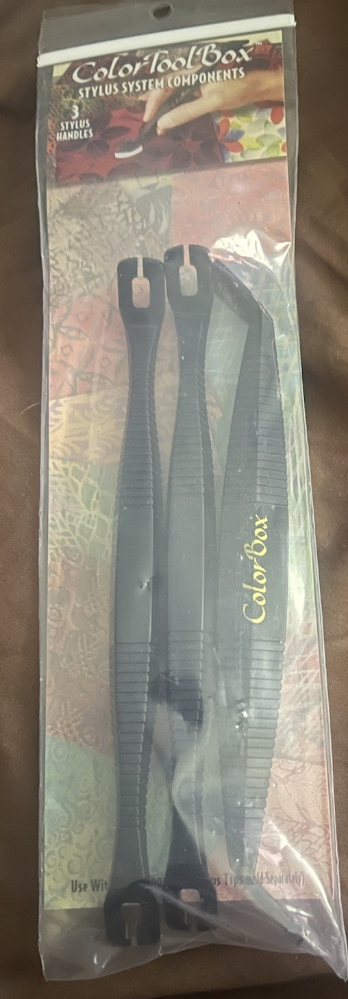 NIP Color Tool Box Stylus System Components 3 Stylus Handles (Black)