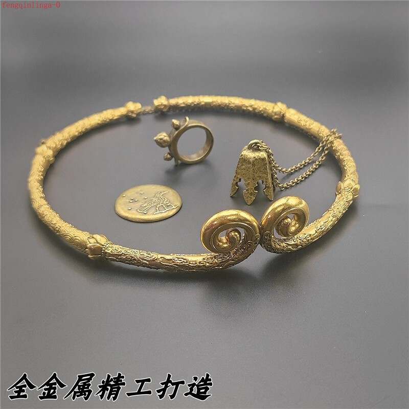 Game Black Myth Wukong Golden Hoop Headwear 1: 1 Wearable Metal Bell Ring Badge