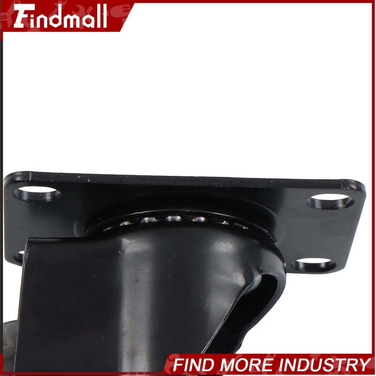Findmall 4 Pack Universal Casters Rubber Non-Marking 4" Swivel Casters Wheels
