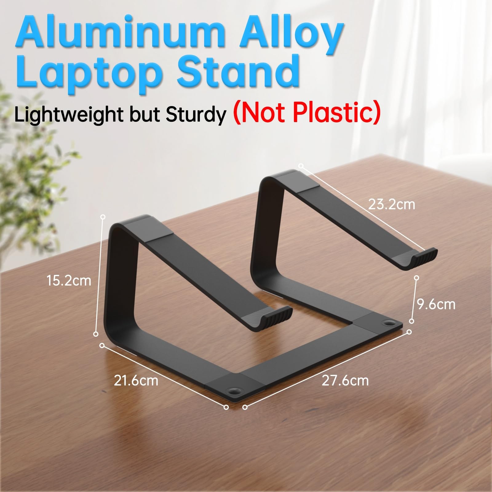 Laptop Stand for Desk Portable Computer Riser Metal Notebook Holder Printer S...