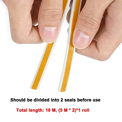 Weather Stripping Seal Strip Tape, Doors Windows Frame Self 32.8Ft White