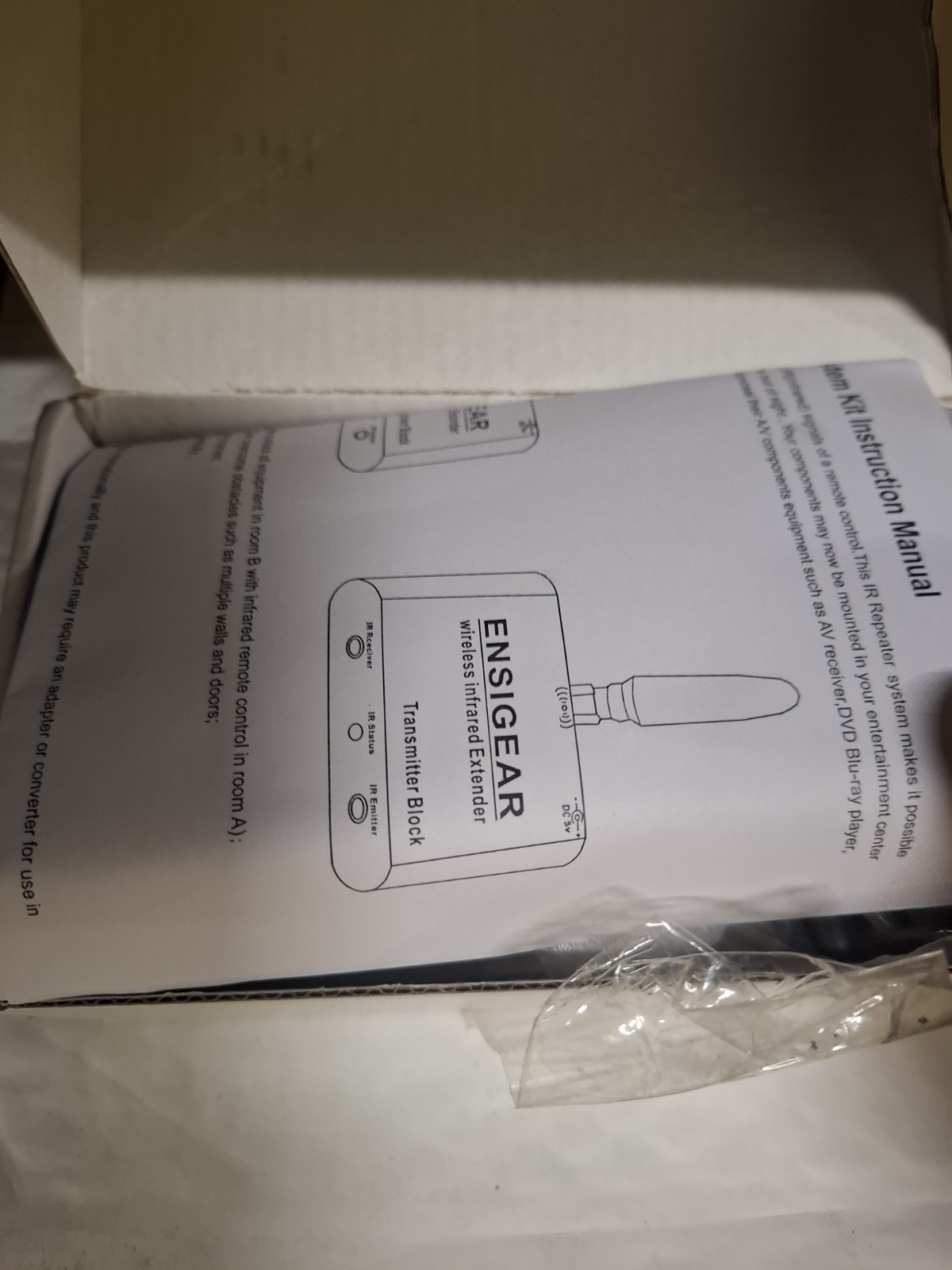 Wireless IR Repeater Kit, Remote Control Extender.