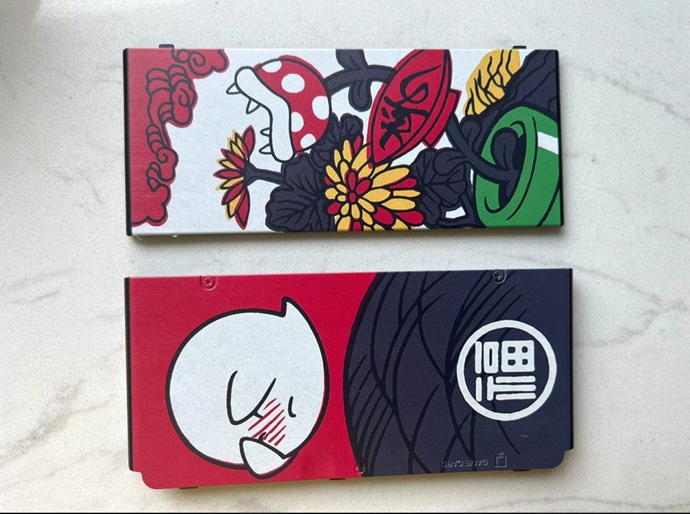 Rare!apanese Art Style Mario & Boo Ghost Cover shell Plates for Nintendo series