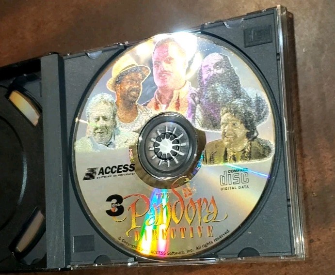 The Pandora Directive Tex Murphy Interactive Movie PC Disk 1 - 3 1996 Access