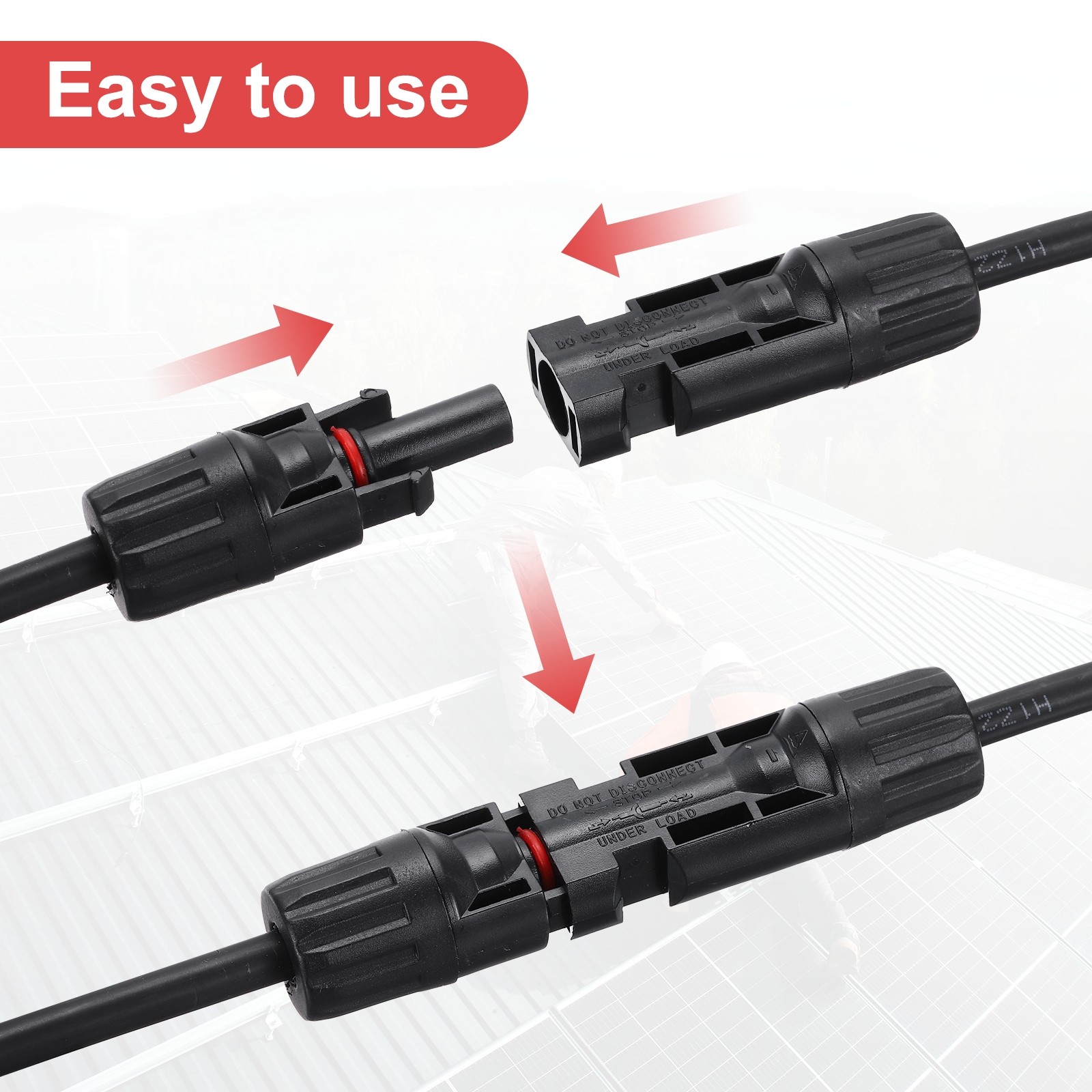 Solar Panel Connector Y Branch 3 to 1 Parallel Solar Panel Splitter 3 Way 1 Set
