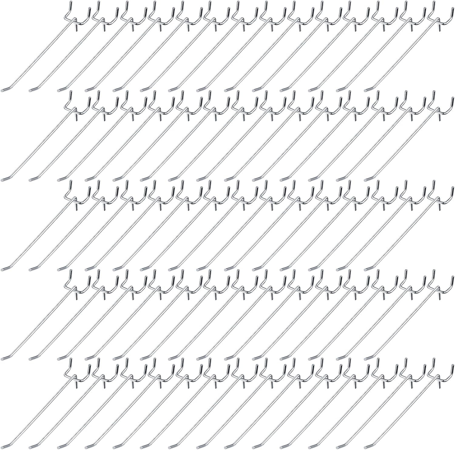100 Pack Peg Board Hooks Stainless Steel Pegboard Hooks Shelving