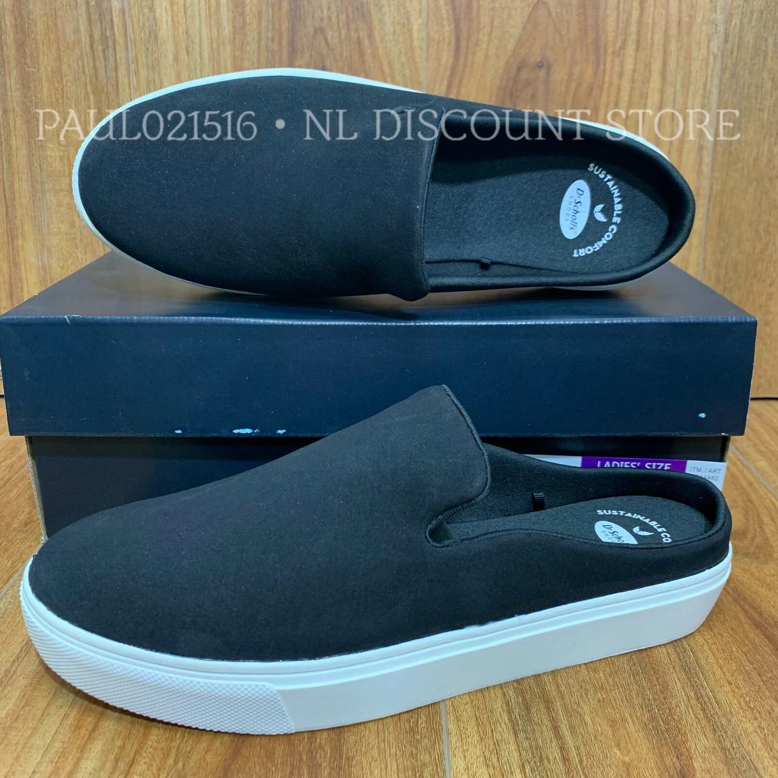 DR.SCHOLLS Women's Essential Collection Slip-On Comfort Mules ~ Black ~ Sizes