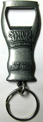 SAMUEL ADAMS BOSTON LAGER, FOR THE LOVE of BEER, OPENER, Key Ring MASSACHUSETTS