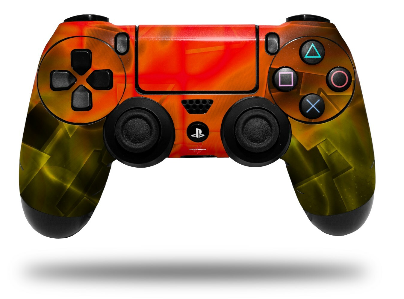 Skin for Sony PS4 Controller Cubic Shards Yellow