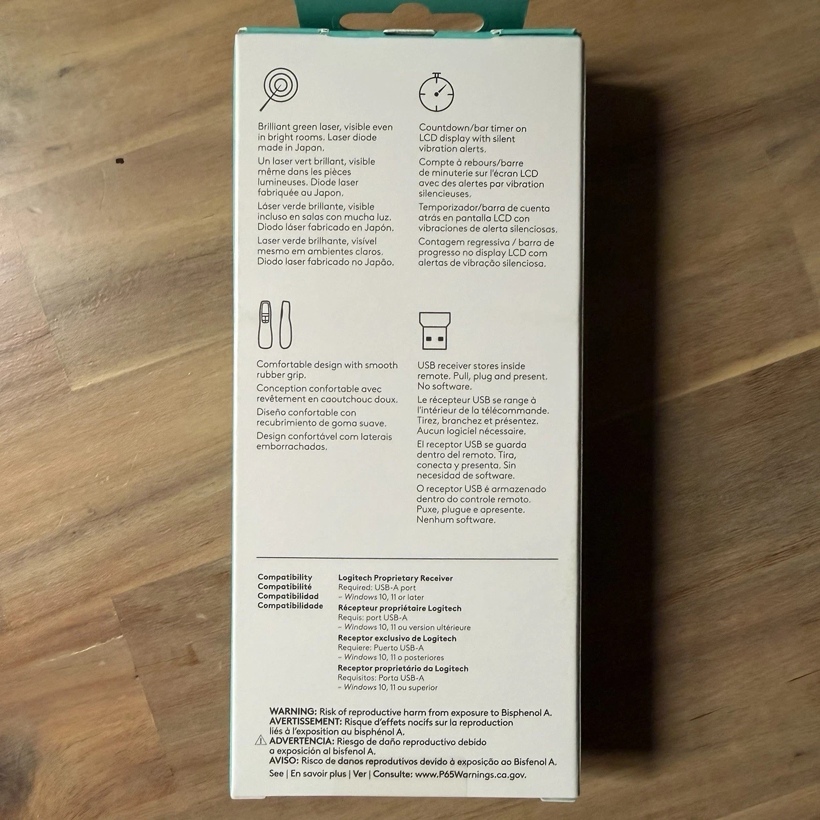 New Logitech R800 Laser Presentation Remote 910-001350