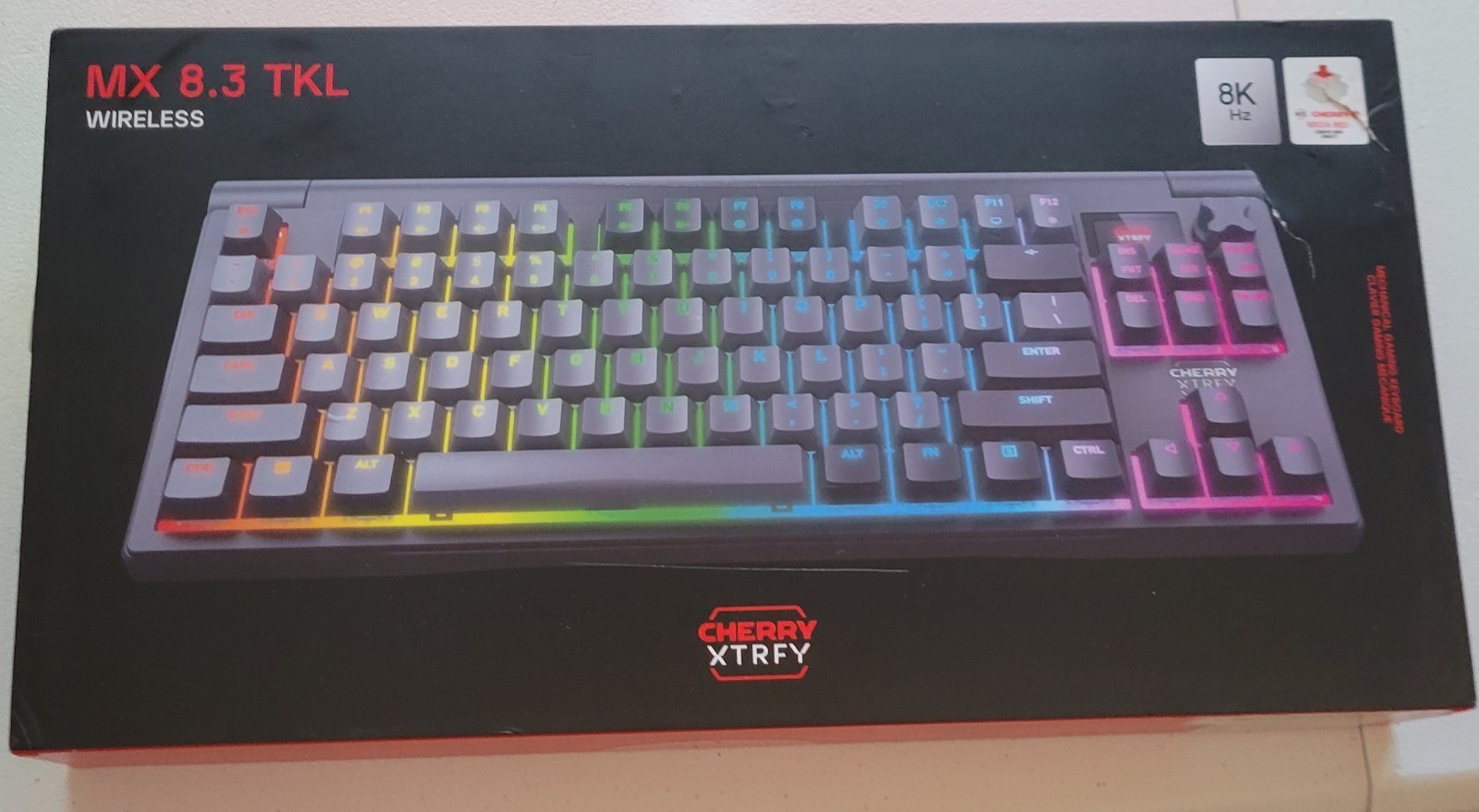 Cherry XTRFY MX 8.3 TKL 8K Polling Hz Black Wireless Gaming Keyboard