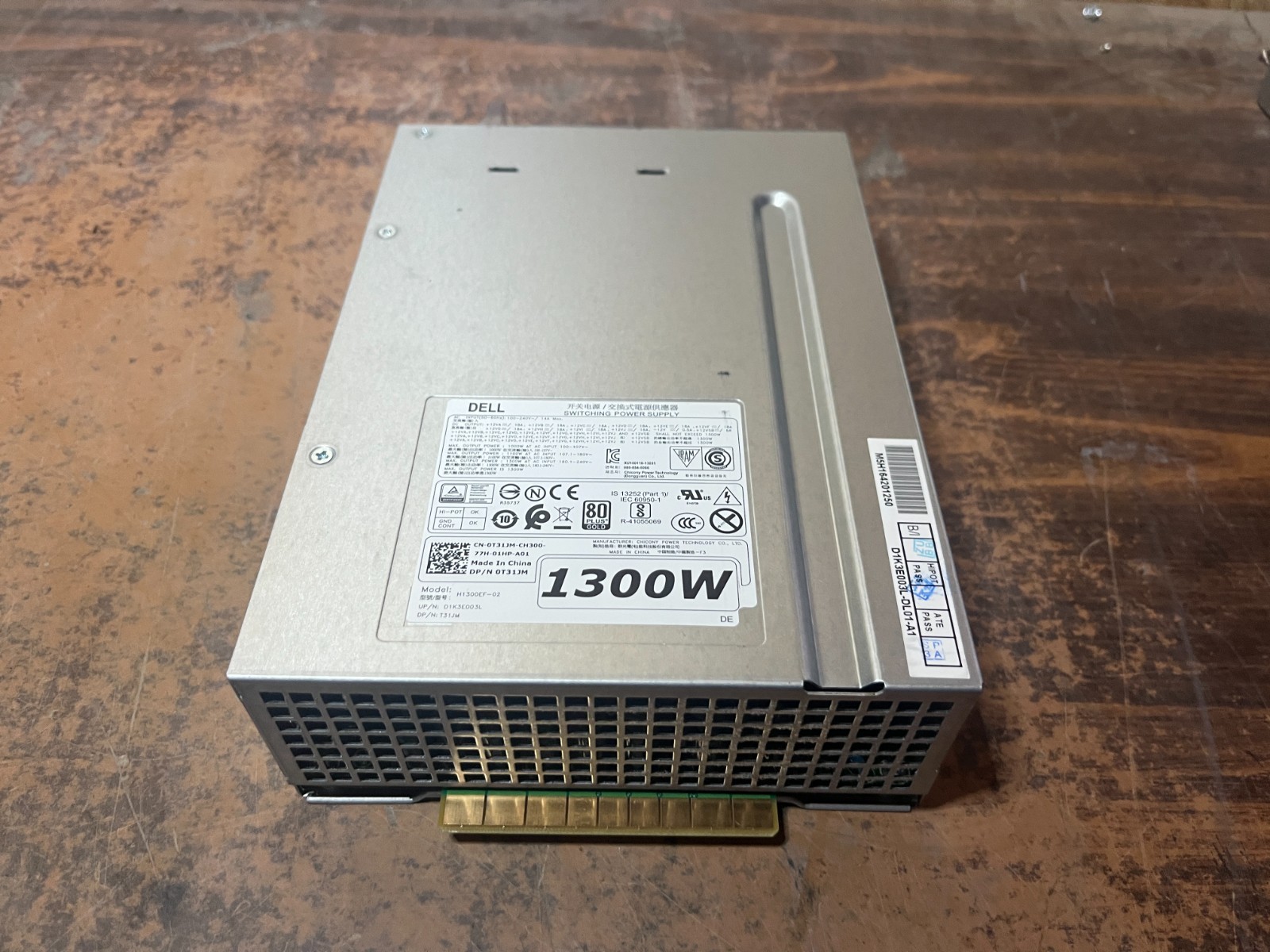 D1300EF-02 1300w server PSU FOR DELL T7910 T5810 T7810 T7610 0FT7T6 T31JM