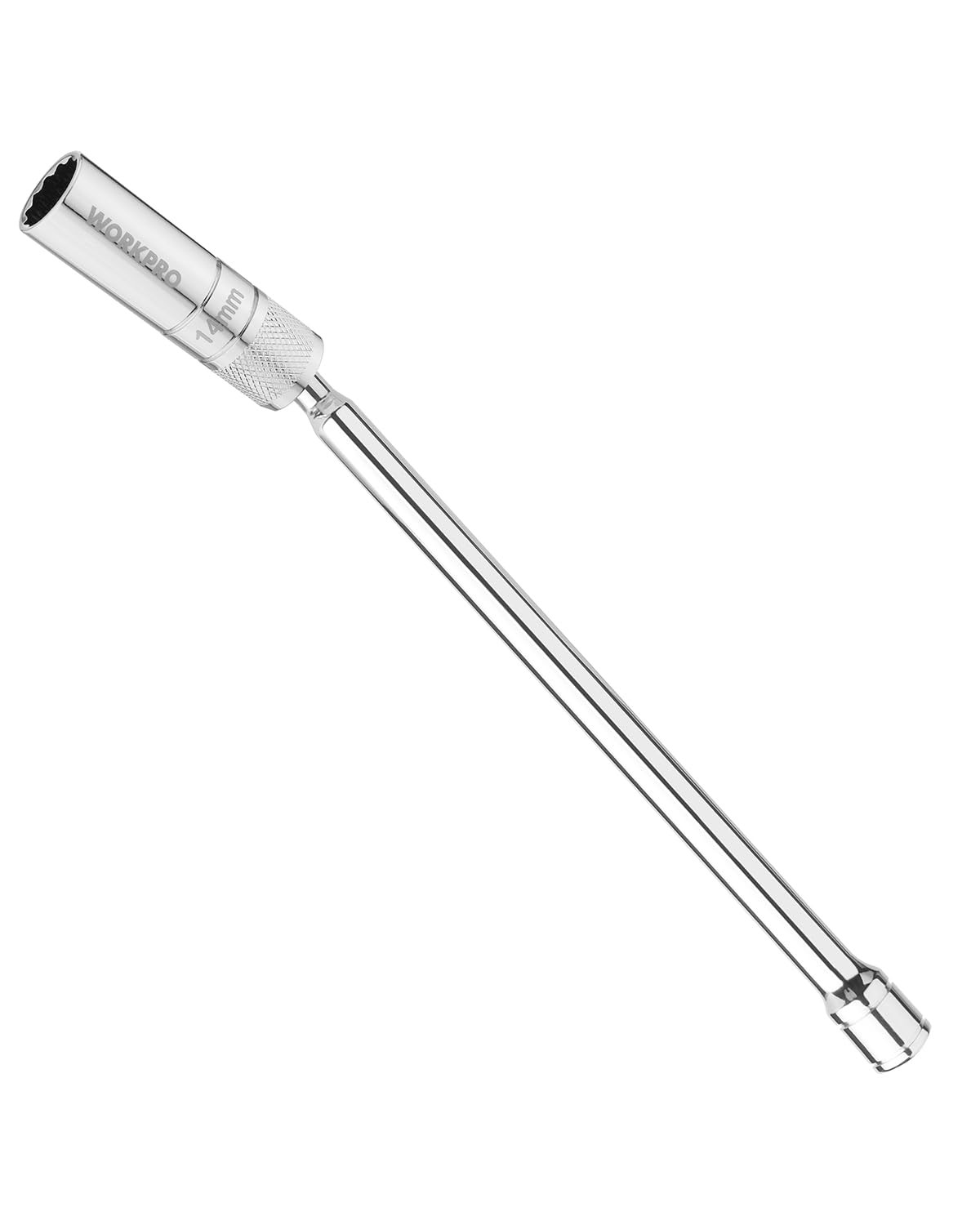 WORKPRO 14mm Magnetic Swivel Spark Plug Socket Only for 14mm Spark Plugs 12