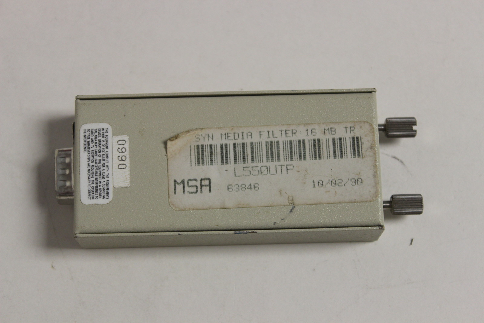 SYNOPTICS 550 TOKEN RING MEDIA FILTER L550UTP