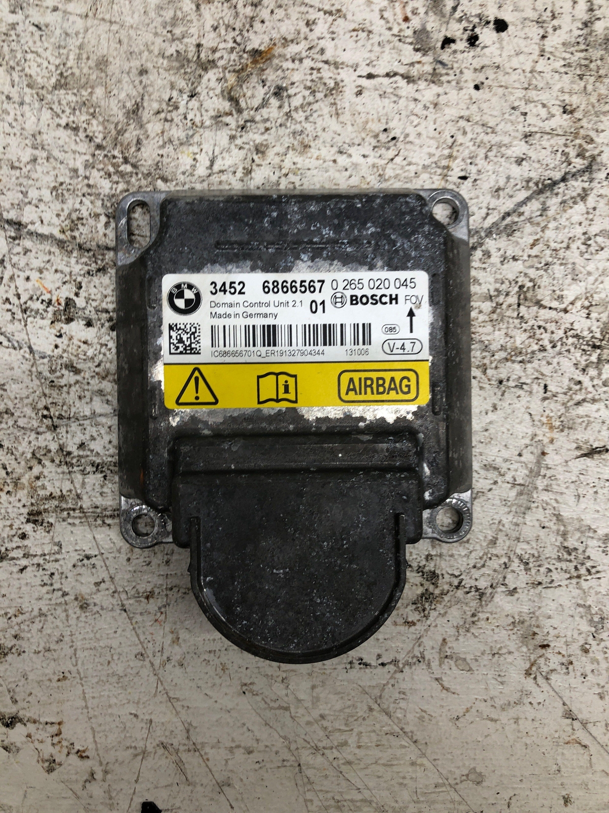 2014 -2018 BMW X5 ICM INTEGRATED CHASSIC DOMAIN CONTROL SPEED SENSOR 34526866567