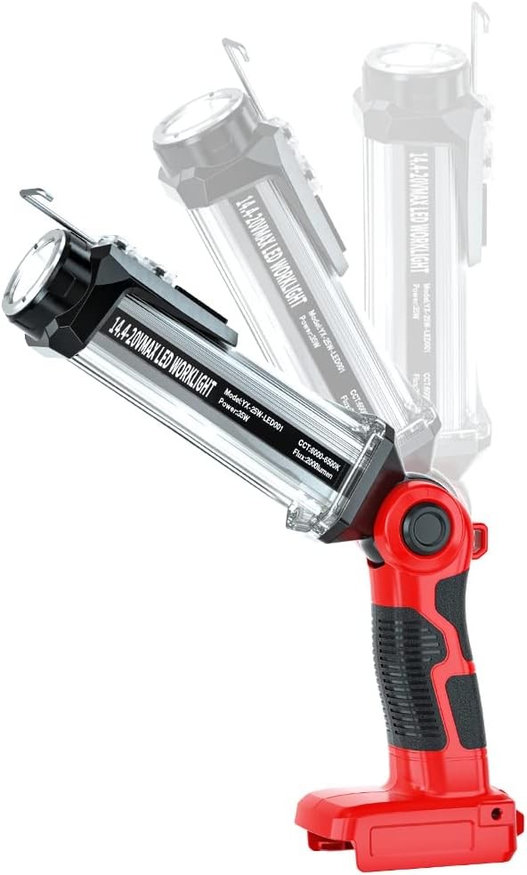 35W 2000LM LED Work Light Hand Held Flashlight for Craftsman V20 Li-ion Battery