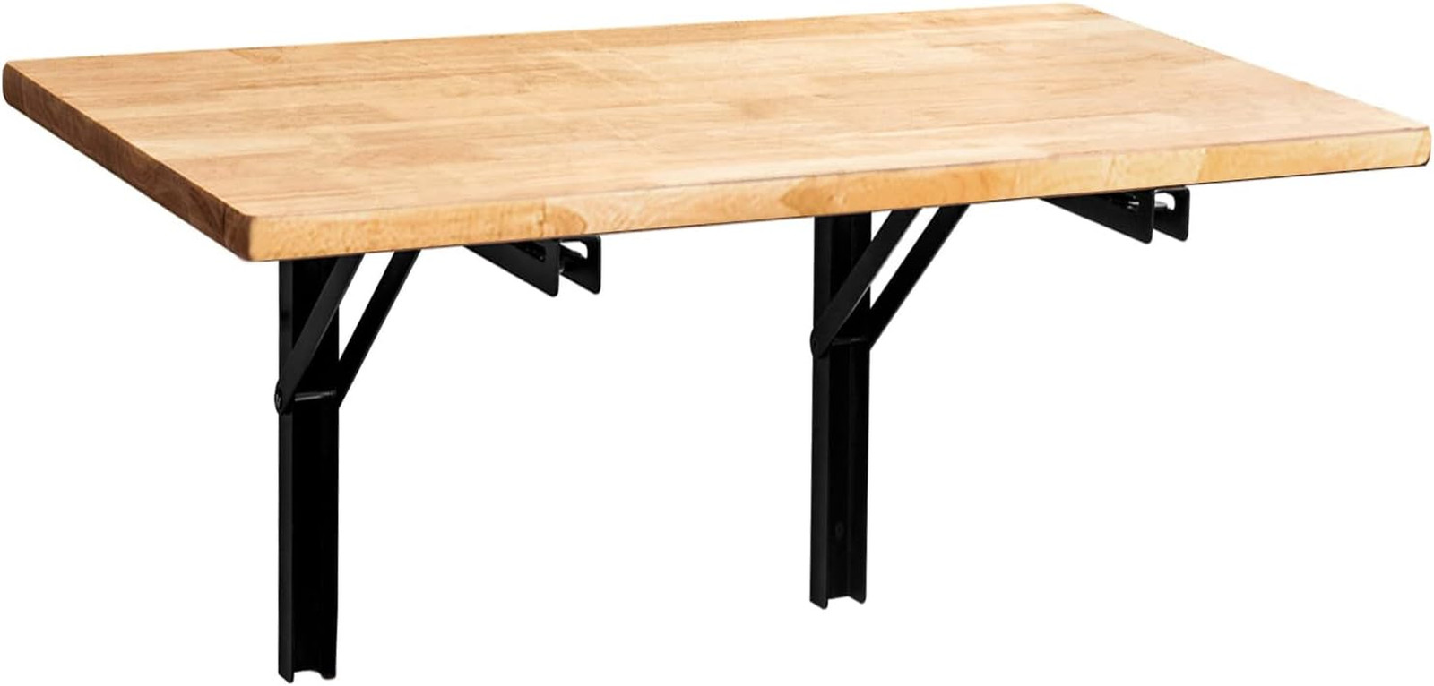 Heavy Duty Wall Mounted Folding Workbench & Utility Desk with Metal Bracket