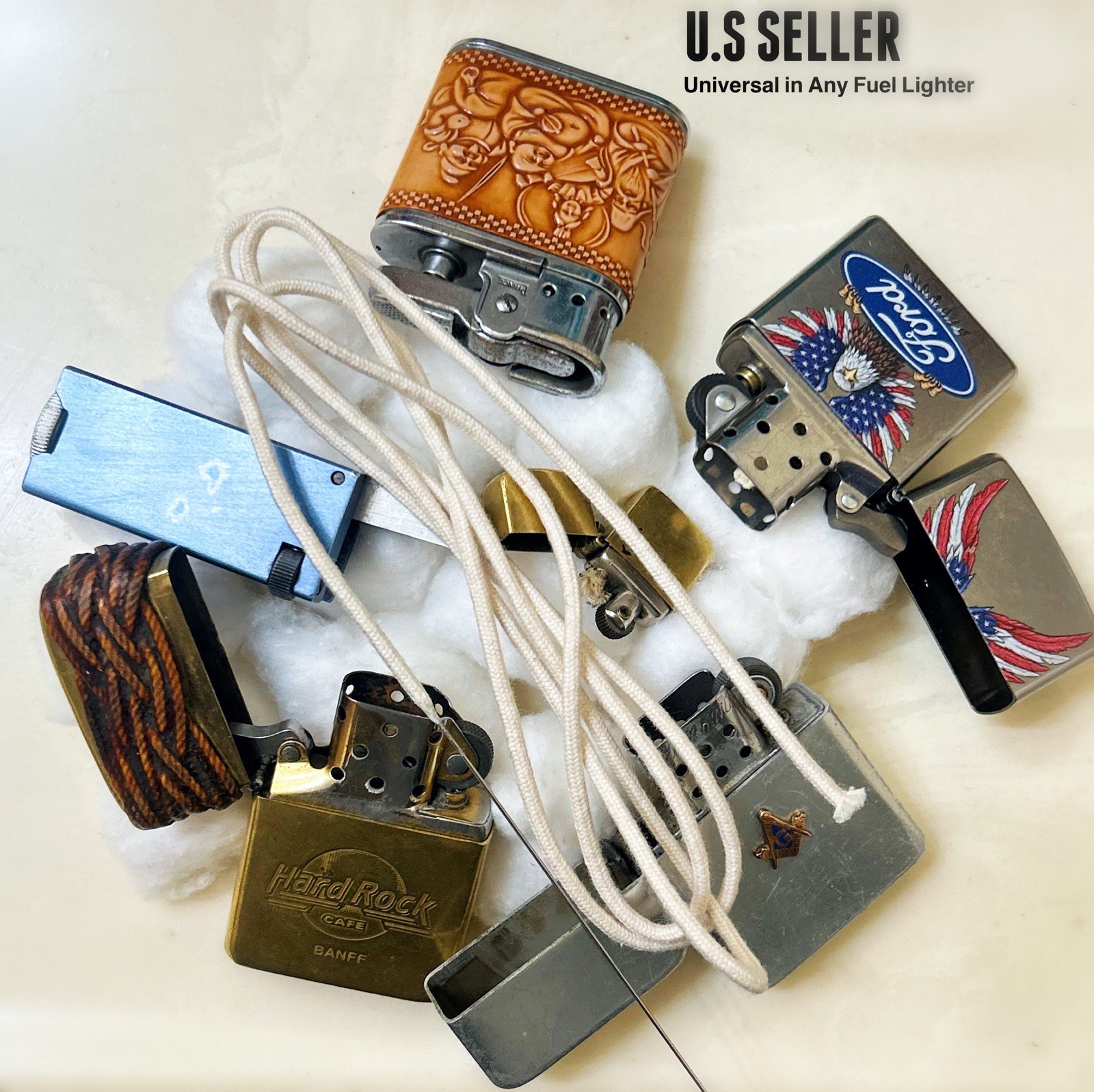 3 Ft Long Cotton Kerosene Petrol Fuel Lighter Lamp Wick Needle Zippo Ronson