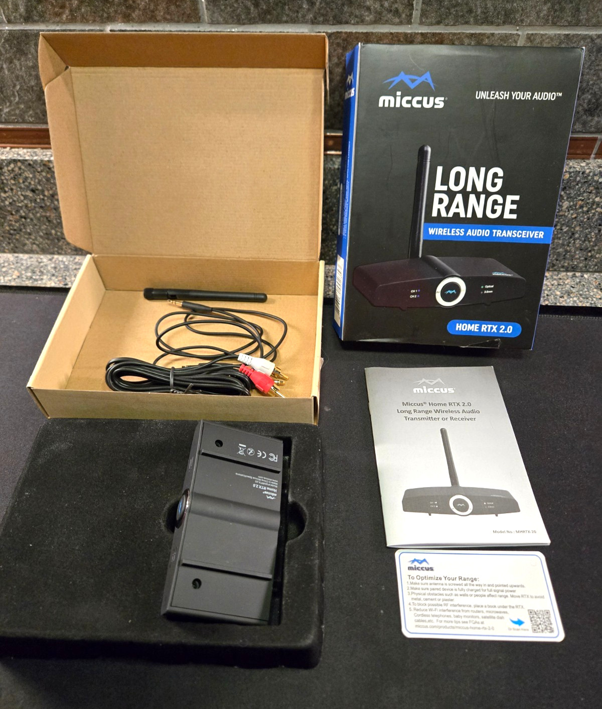MICCUS LONG RANGE WIRELESS AUDIO TRANSCEIVER