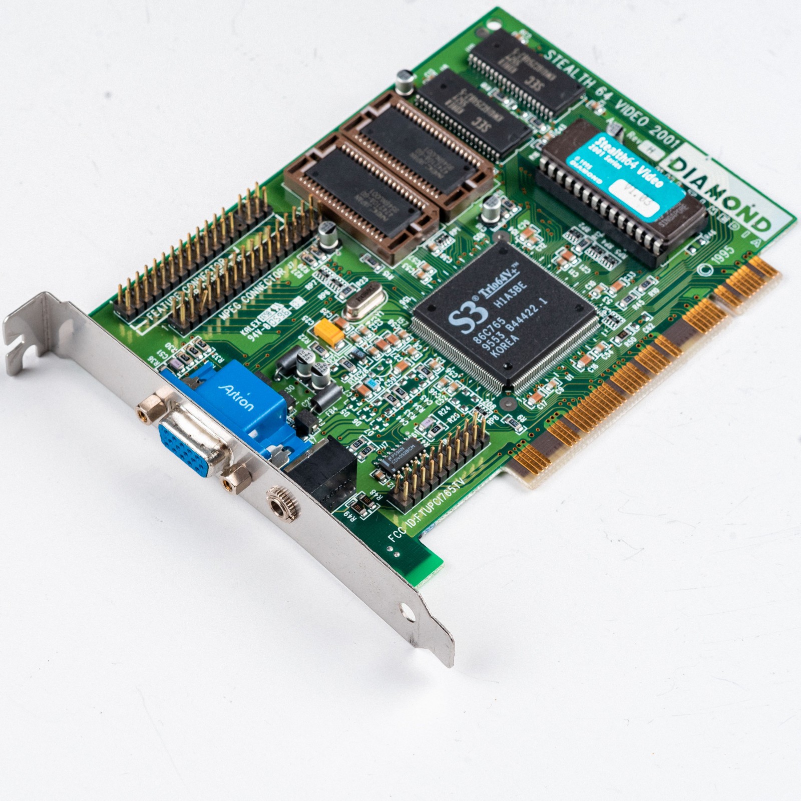 Diamond Stealth 64 Video 2001 2MB PCI Video Card S3 86C765 (Trio64V+) DOS Gaming
