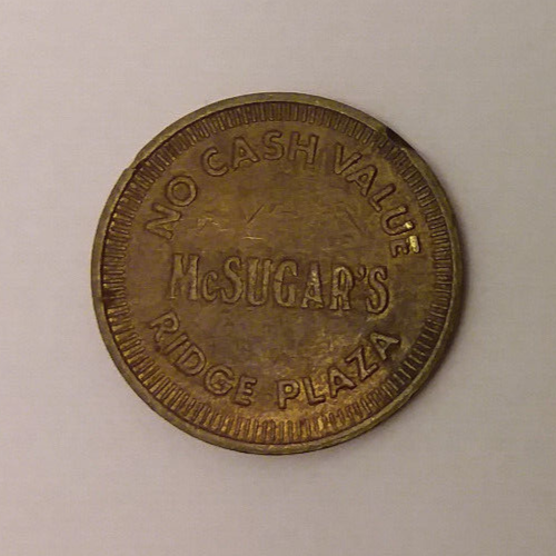 McSugar's Arcade Ridge Plaza Davie, FL Game Token 22mm