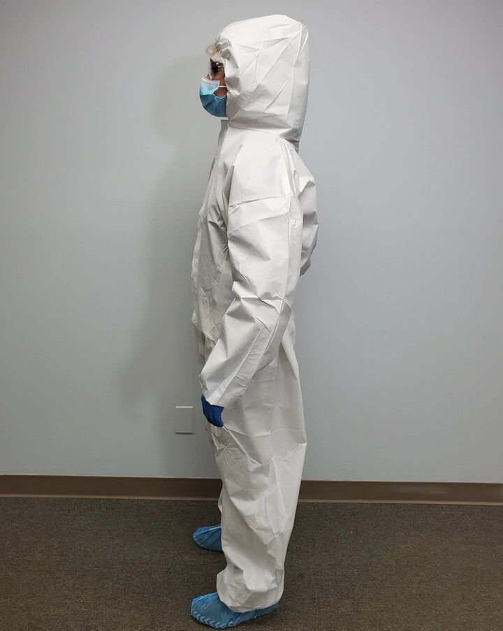 Disposable Coverall with Hood // White // 50pcs per Case