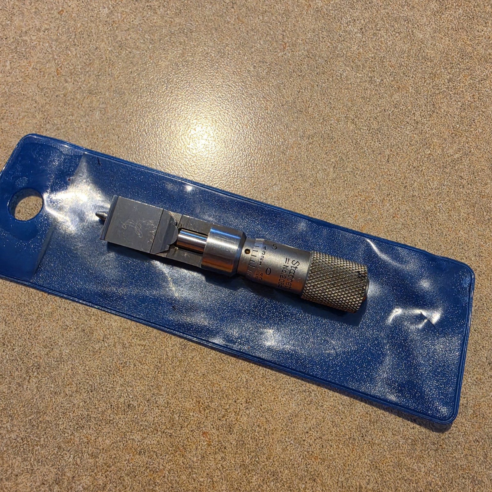Starrett Can Seam Micrometer No. 208 Precision Measuring Tool for Machinists