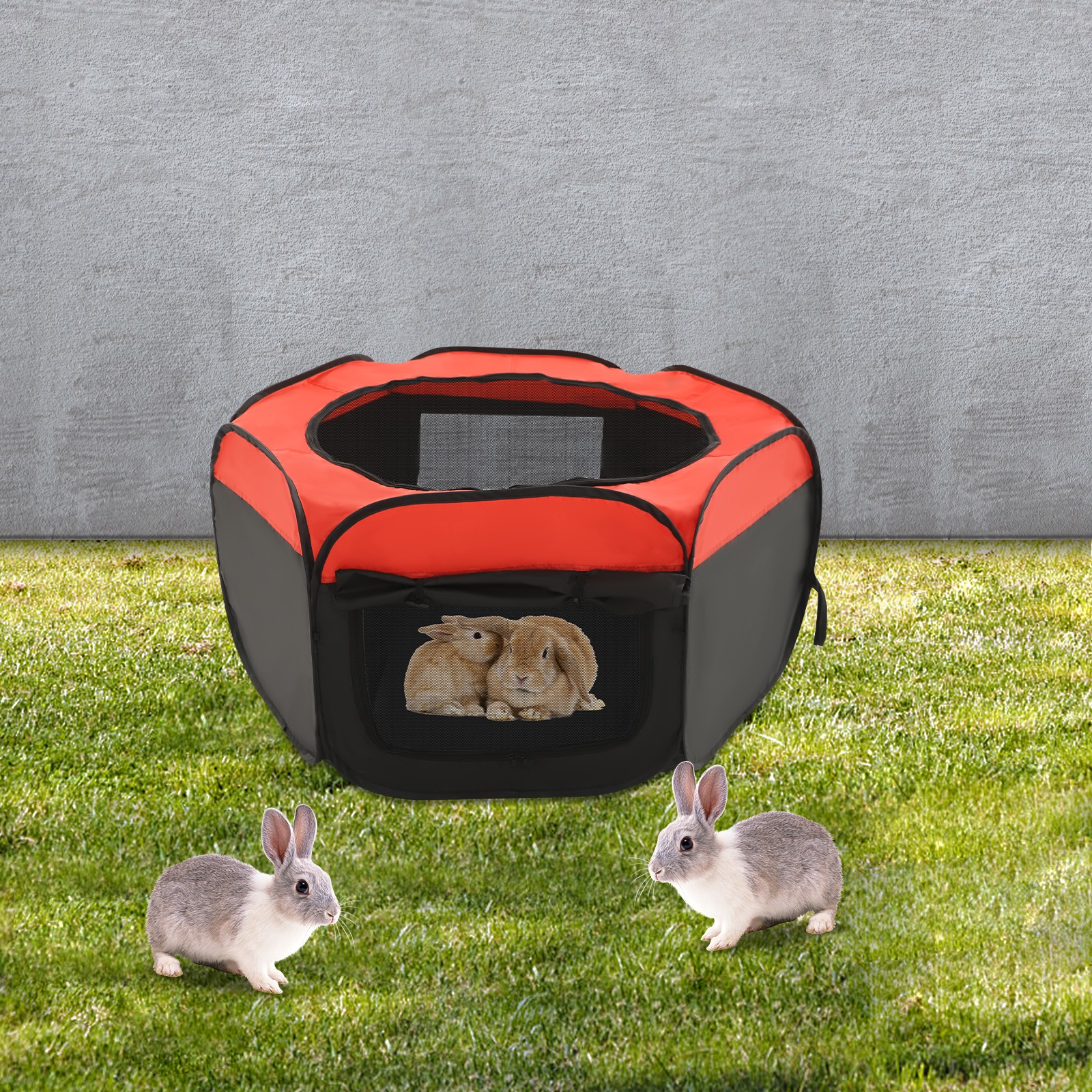 Foldable Brooder Box for Chick,25-Chick Fence Portable Playpen Cage with Pad