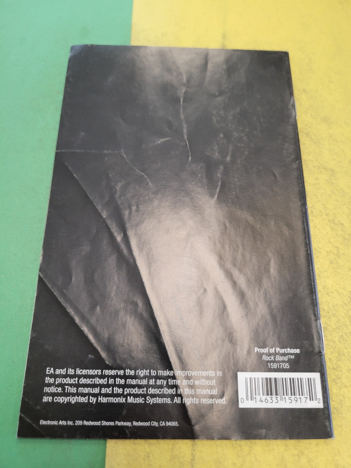Rock Band (Playstation 2) - MANUAL ONLY