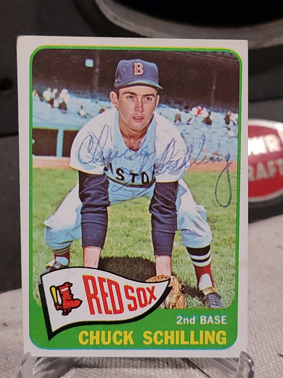 1965 TOPPS CHUCK SHILLING AUTOGRAPHED REAL SIGNED CARD BOSTON RED SOX GUARANTEED