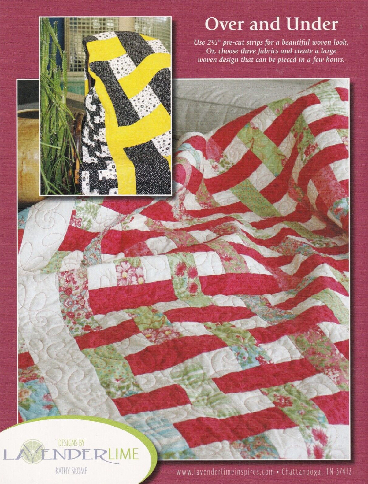 Lavender Lime Quilt Pattern Booklet: Over & Under by Kathy Skomp (2009)