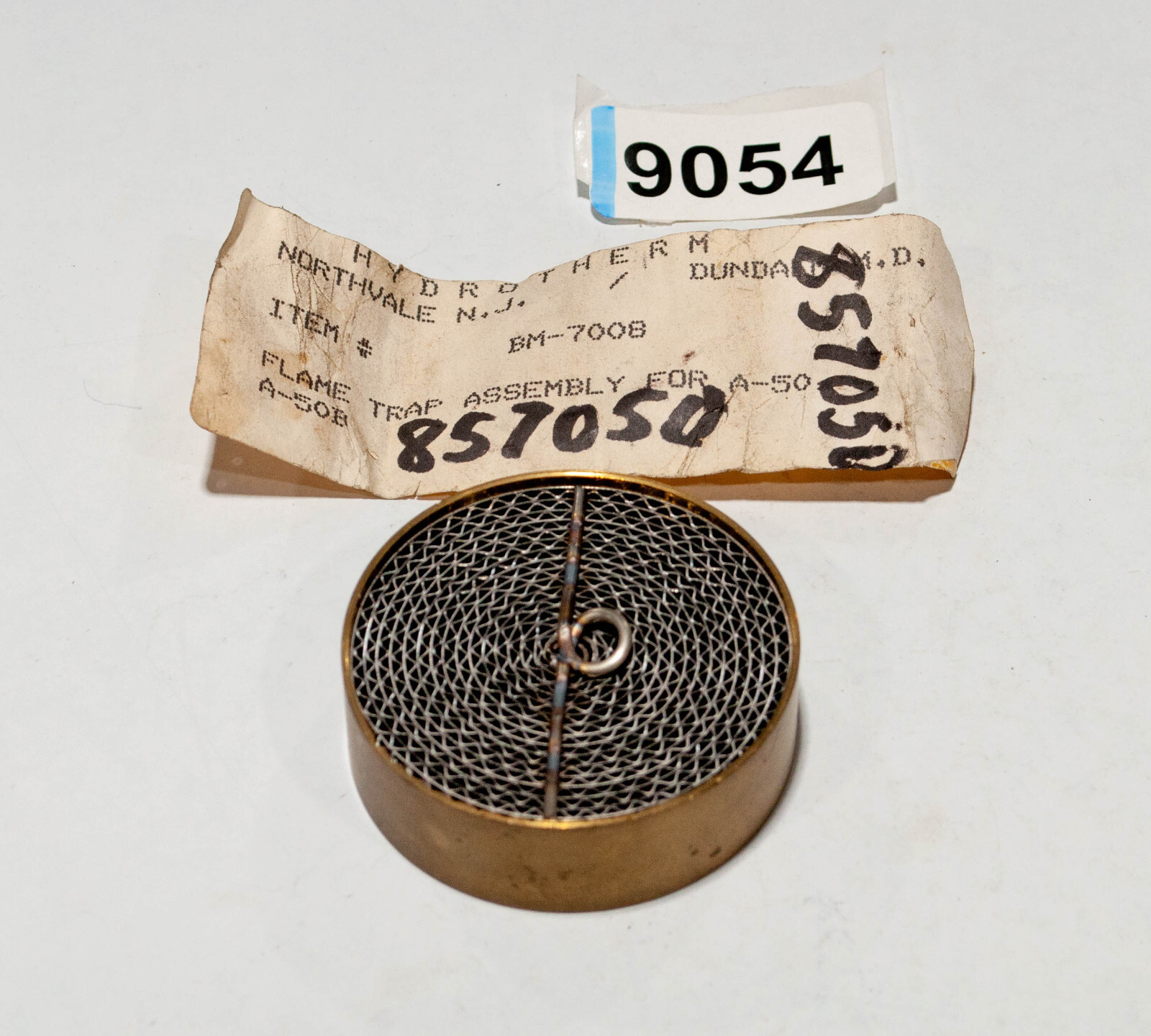 Hydrotherm BM-7008 Flame Trap Assembly for A50 or A50B