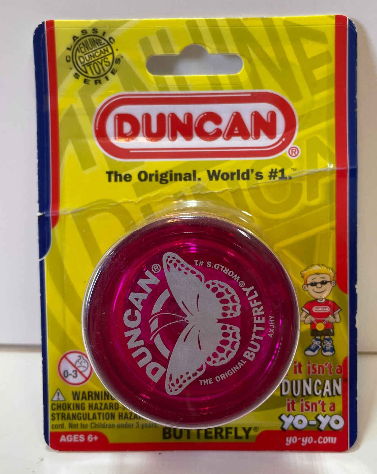 Duncan Butterfly Yo-Yo, Red, New in box