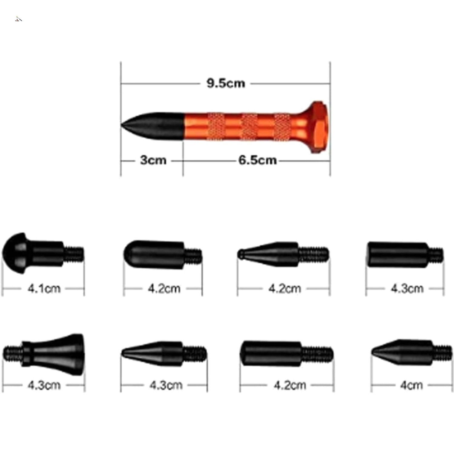 10Pcs Dent Repair Tool Kits Paintless Dent Removal Tap Down Tools Dent Rubber...