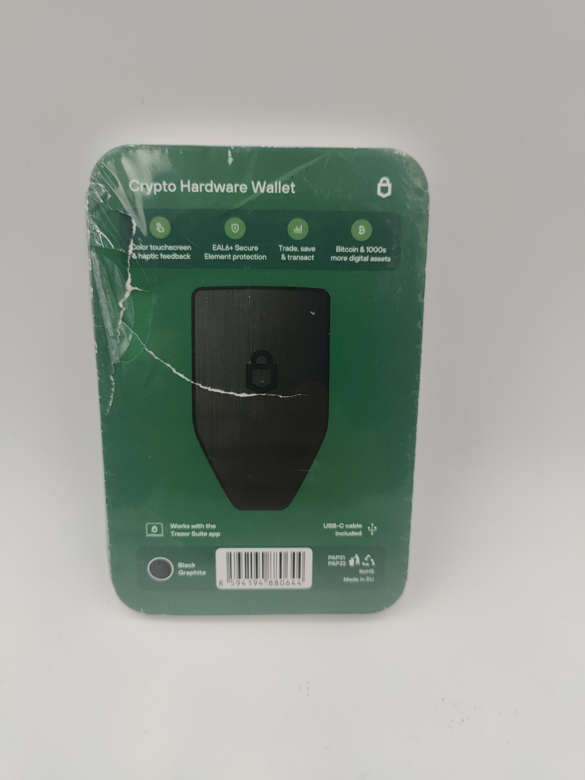 Trezor - Safe 5 -Passphrase & Secure Element Crypto Hardware Wallet Factory Seal