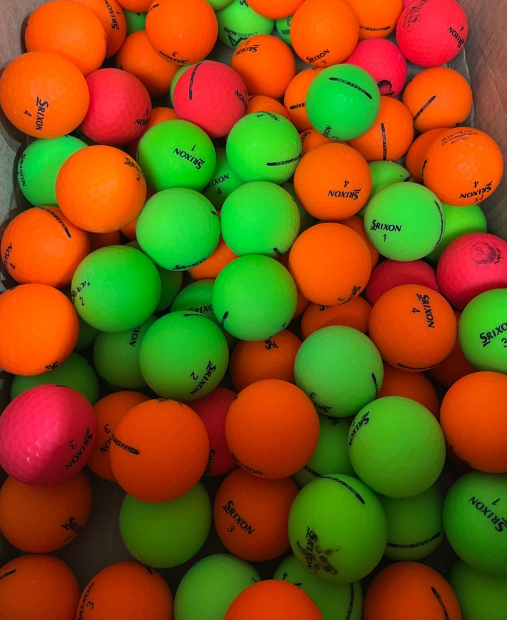 Srixon Soft Feel Matte Color Mix AAAAA Mint 48 Used Golf Balls 5A