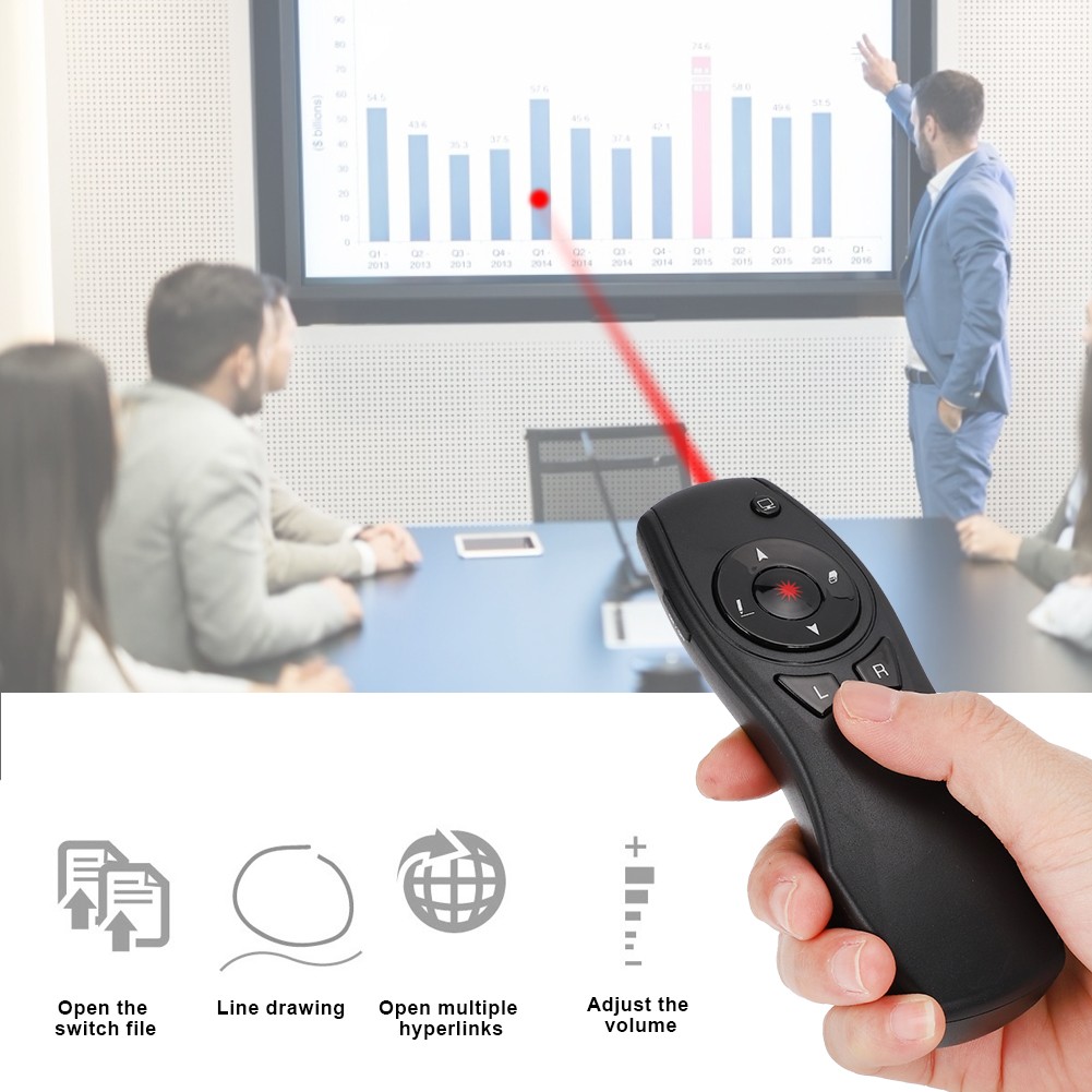 A3 Wireless Page Turning Pen PPT Presenter Remote