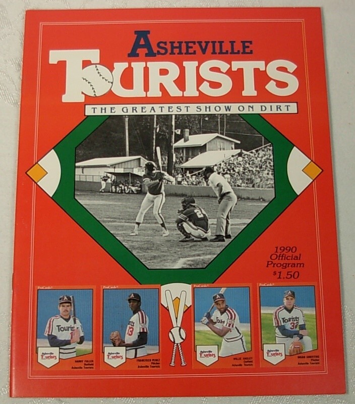 ASHEVILLE TOURISTS HOUSTON ASTROS 2 BASEBALL PROGRAMS 1990 1991