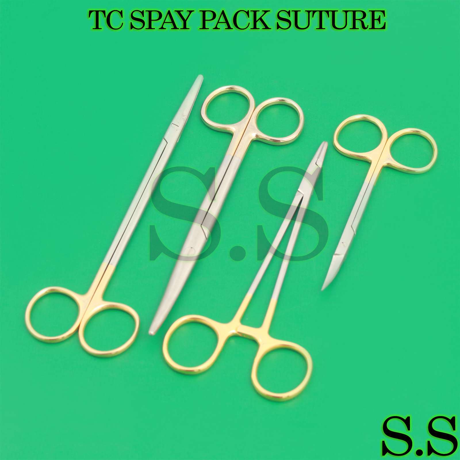 TC SPAY PACK SURGICAL ENT SUTURE VETERINARY INSTRUMENTS DS-1098