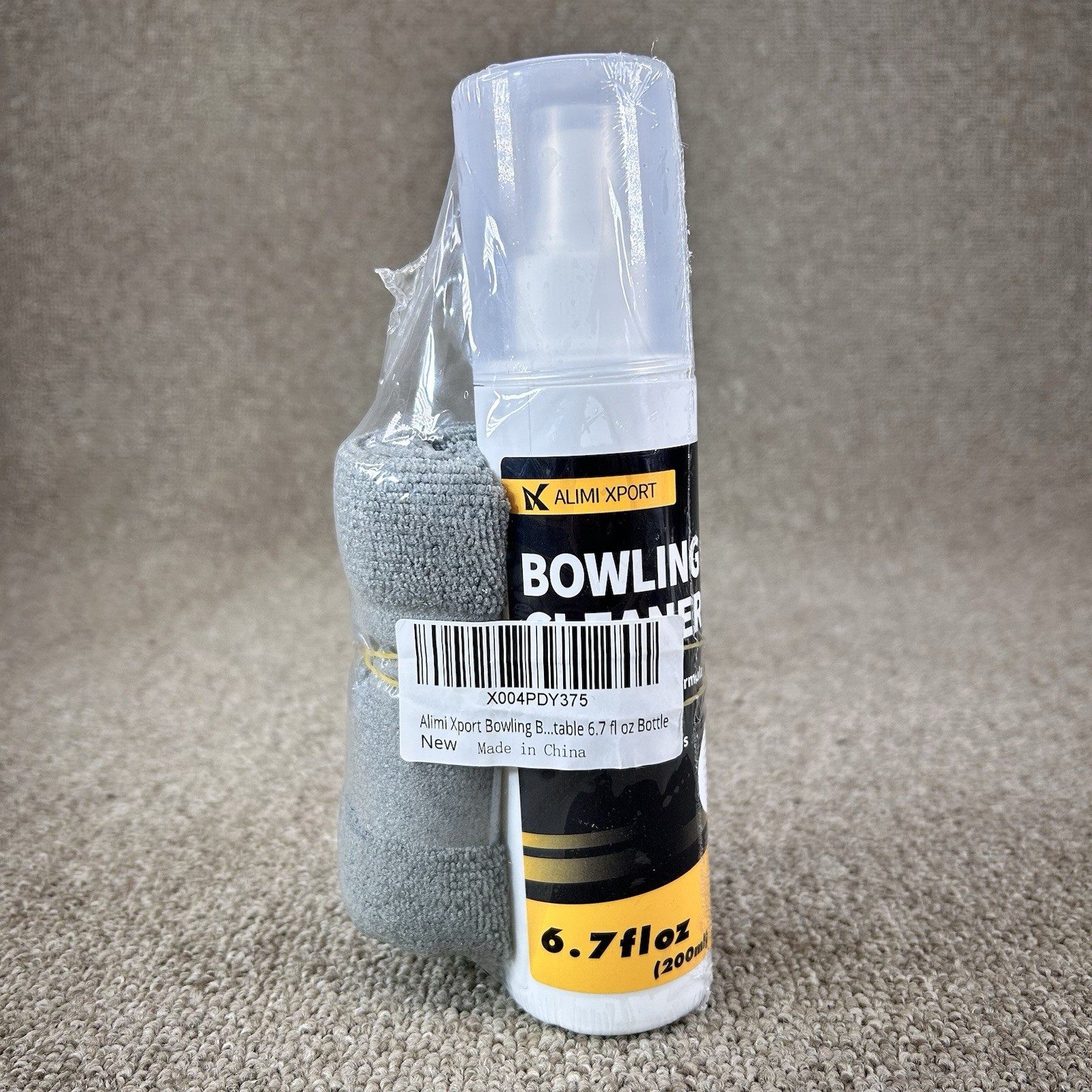 Bowling Ball Cleaner Spray 6.7oz with Microfiber Towel Removes Oil & Scuffs