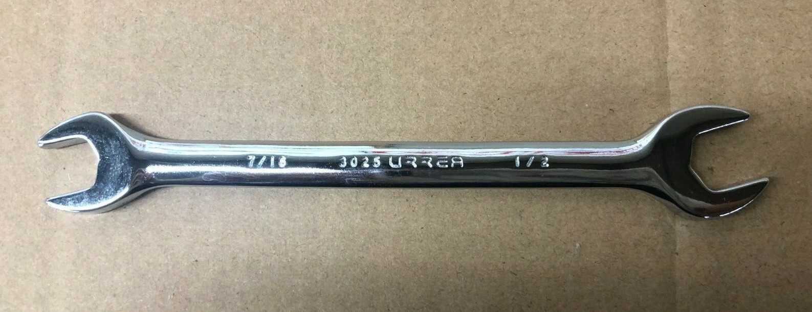 URREA 3025 7/16 X 1/2 OPEN END WRENCH 15 DEGREE