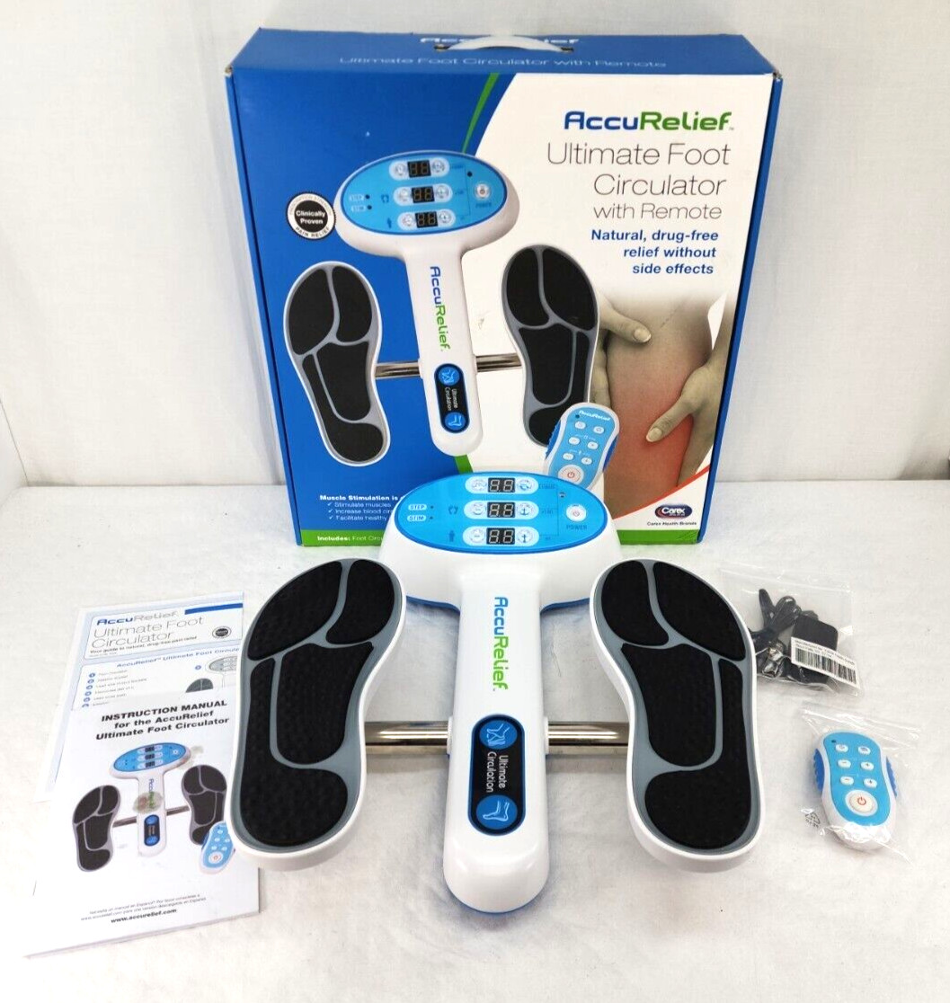 AccuRelief Ultimate Foot Circulator Model ACRL-0001   NO EMS PADS or WIRES