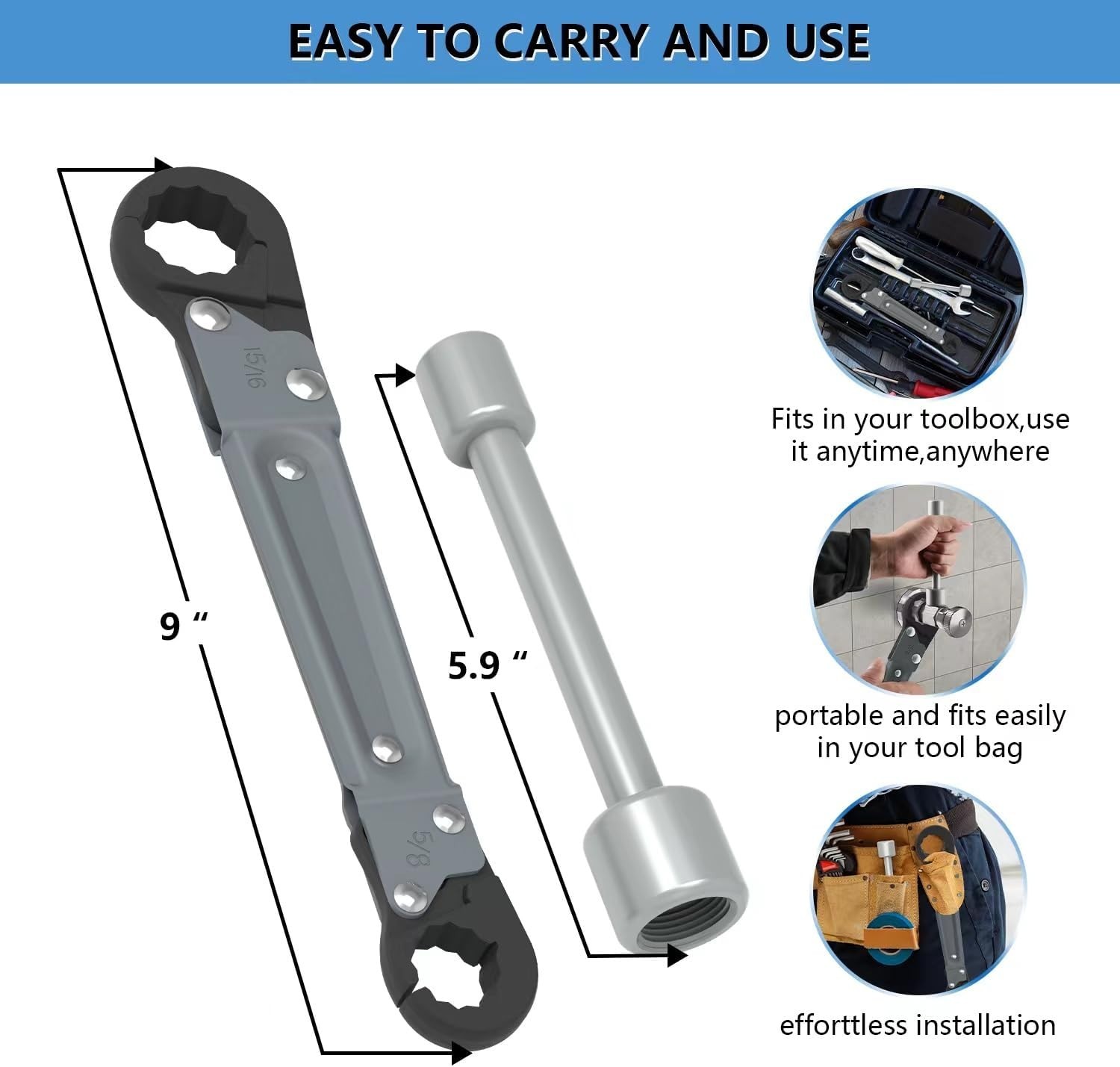 Durable Corrosion-Resistant Plumbing Wrench for Efficient Pipe Installation