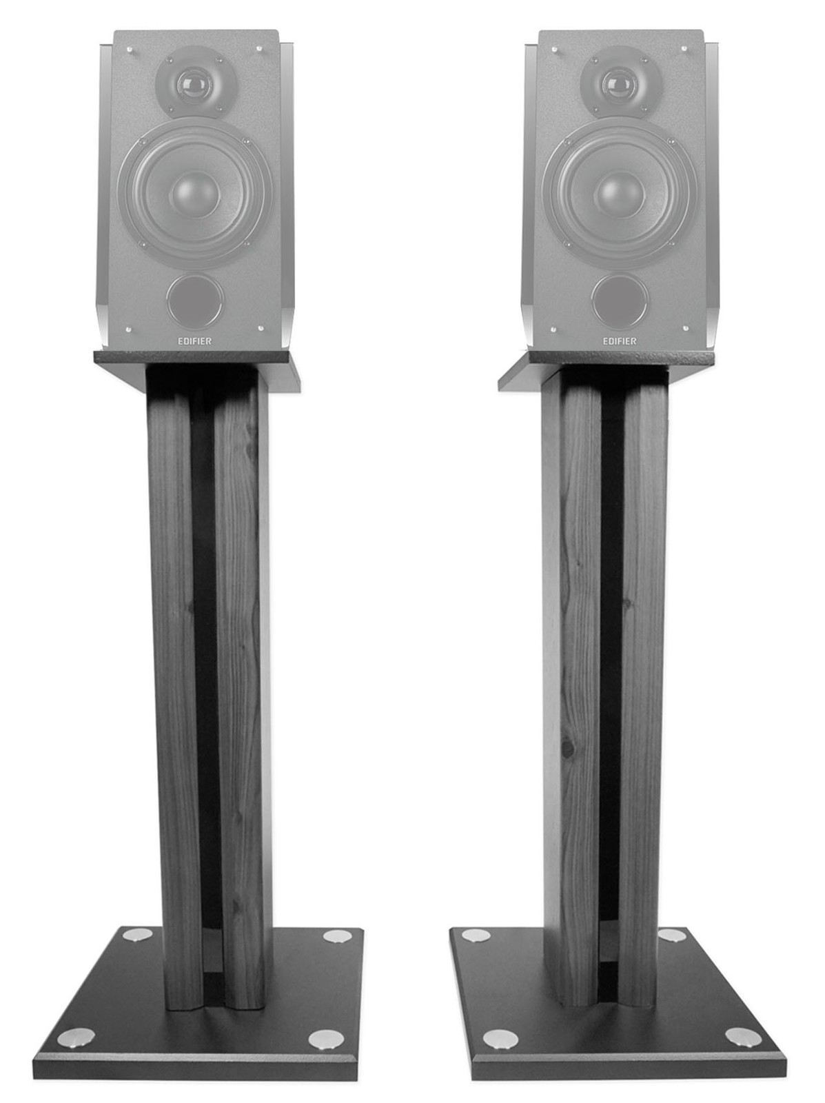 Pair 26" Bookshelf Speaker Stands For Edifier R1850DB Bookshelf Speakers